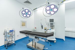 Bright empty operating room